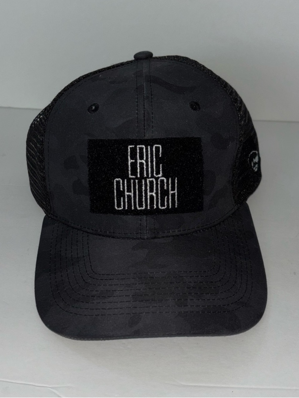Eric Church Black Camo Patch Trucker Hat Baseball Cap